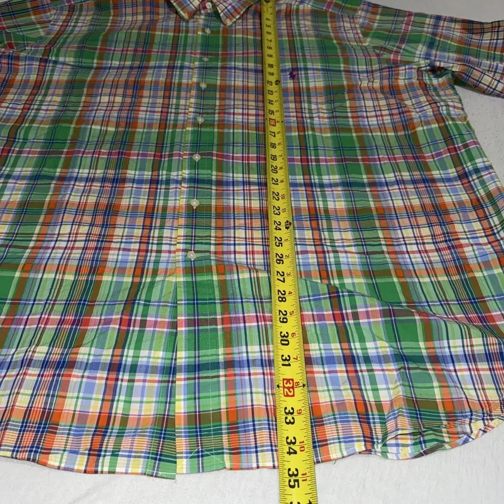 Polo Ralph Lauren Button Down Long Sleeve Classic Fit Geometric Preppy 3XLT EUC